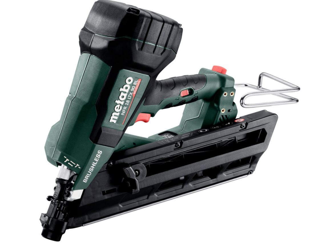 Metabo 18V Brushless Cordless Nailer Suitable 50-90mm 34” D Head paper Skin Only 612090840