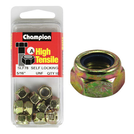 Champion Blister Nyloc-Self Locking Nuts 5/16“-SLF78