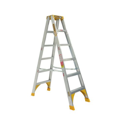 Gorilla Double sided A-frame ladder 1.8m (6ft) Aluminium 180kg Heavy Duty Industrial SM006-HD Pre-Order